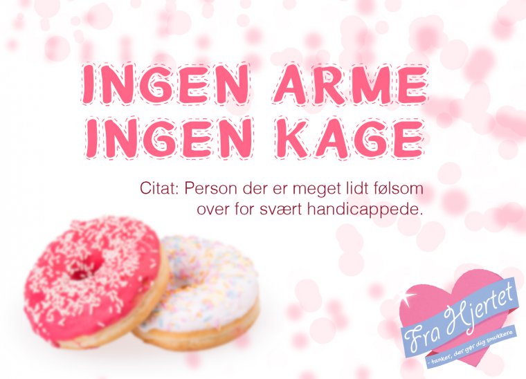 Ingen arme ...