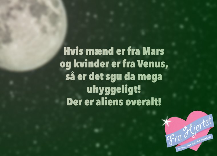Mænd er fra Mars ...