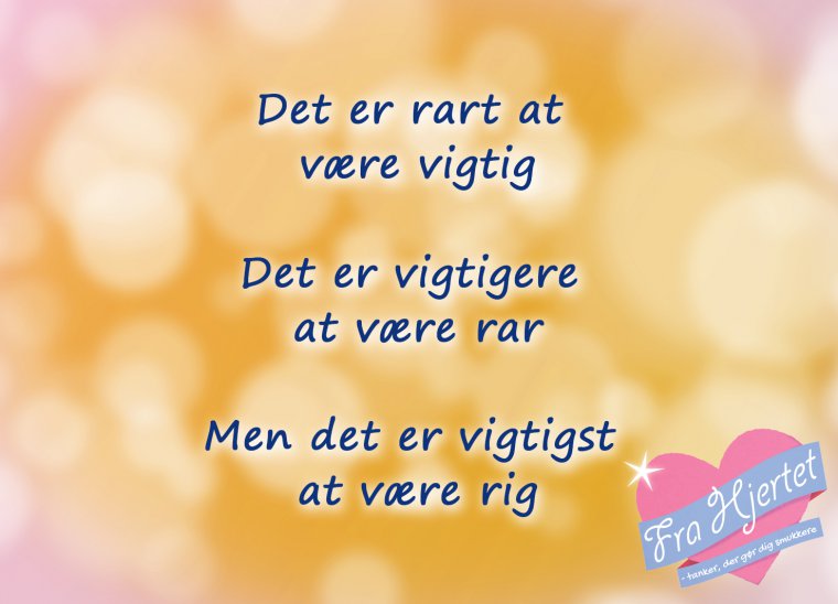 Rar og vigtig