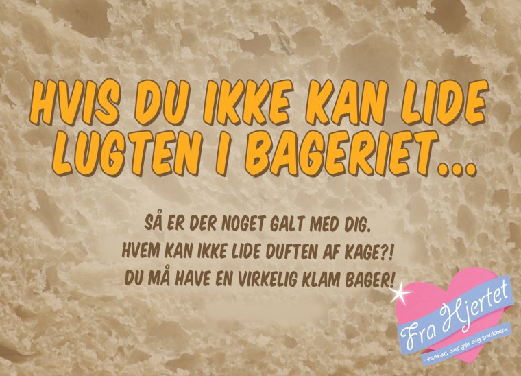 Lugten i bageriet ...