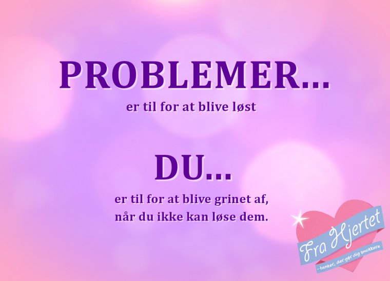 Problemer ...