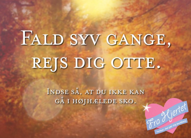Fald syv gange ...