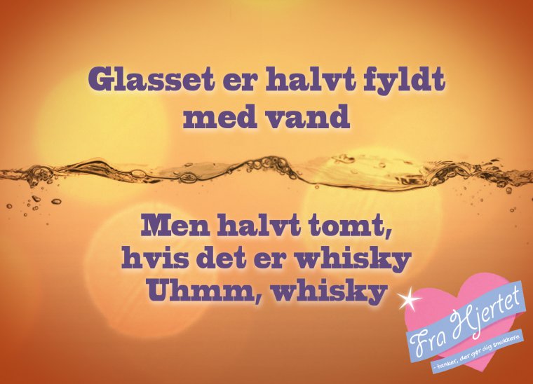 Glasset er halvt fyldt
