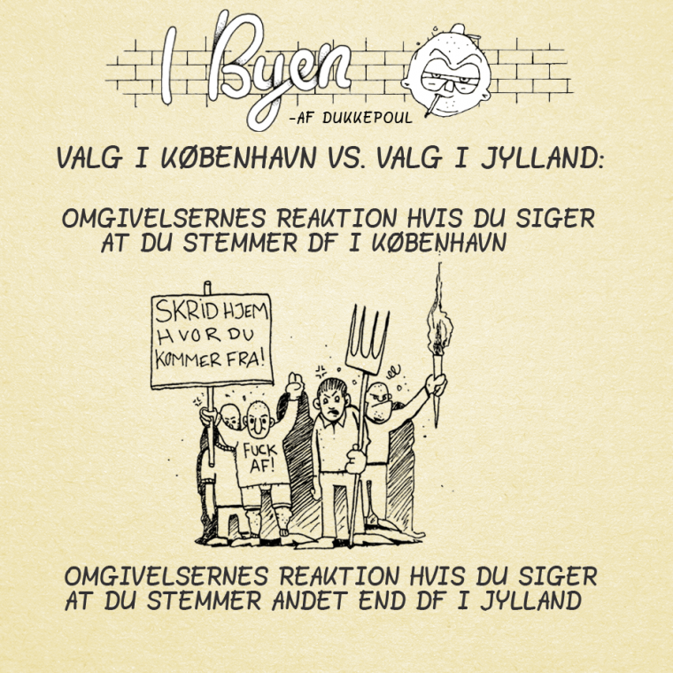 Valg i København VS. valg i Jylland