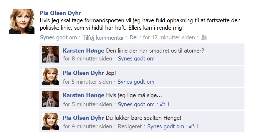 Luk spalten!