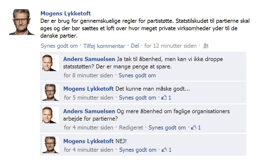 Partistøtte