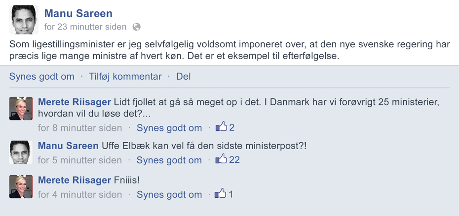 50/50 Ligestilling!