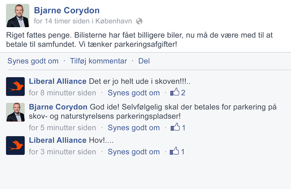 Helt ude i skoven!