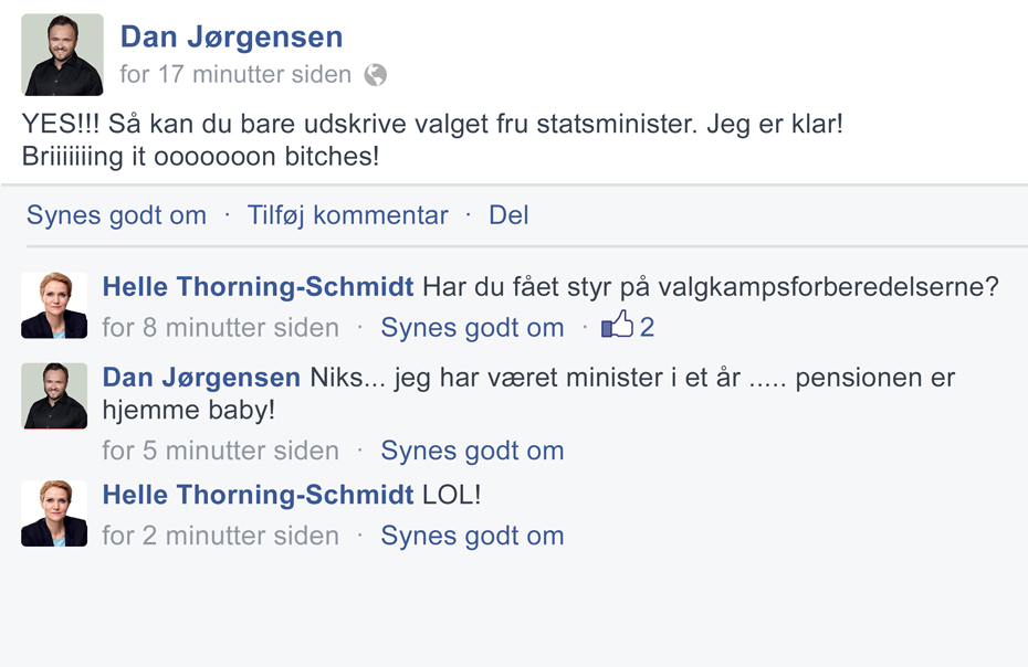 Den er hjemme!