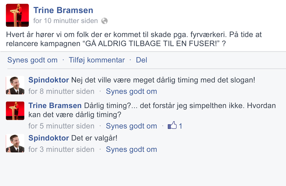 Dårlig timing!