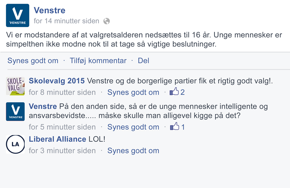 Ung med de unge...