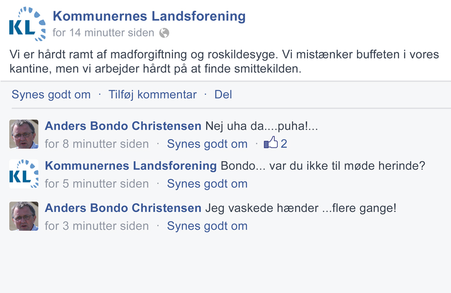 Kø ved håndvasken