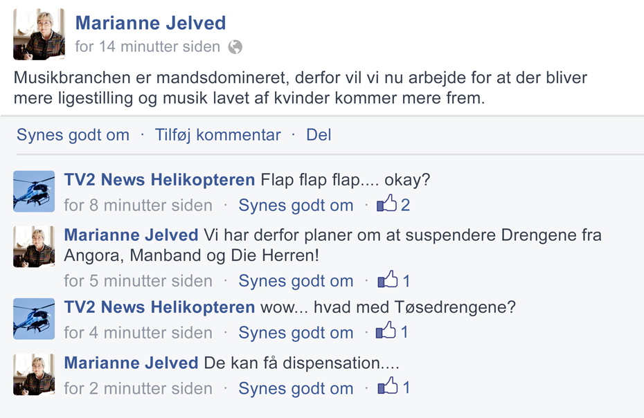 en lille sang om ligestilling
