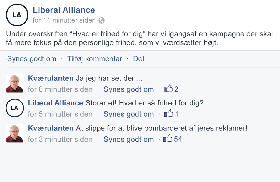 Frihed for mig er...