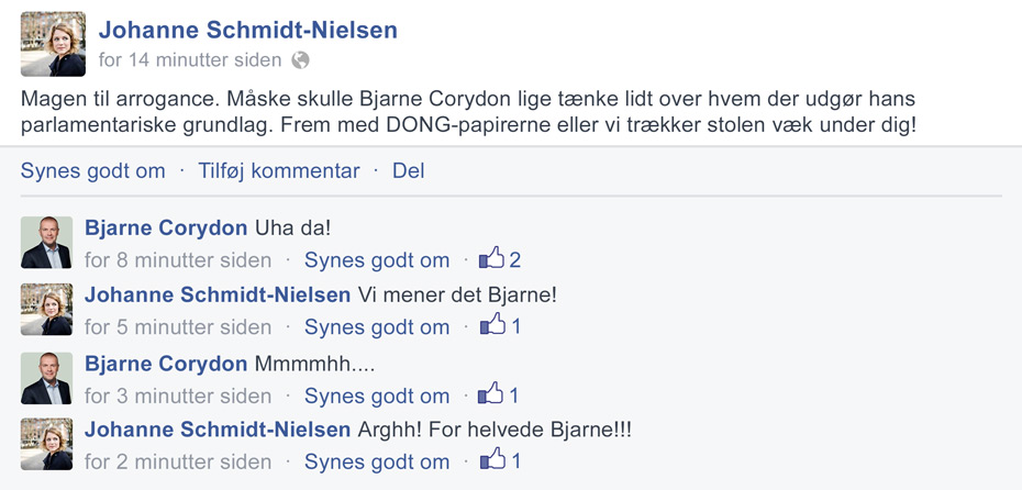 Jeg mener det Bjarne!