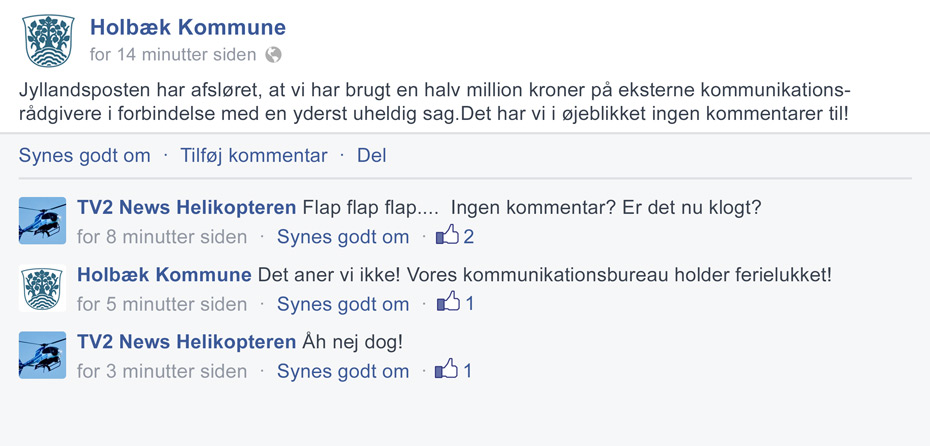 Lokalkommunikal panik...