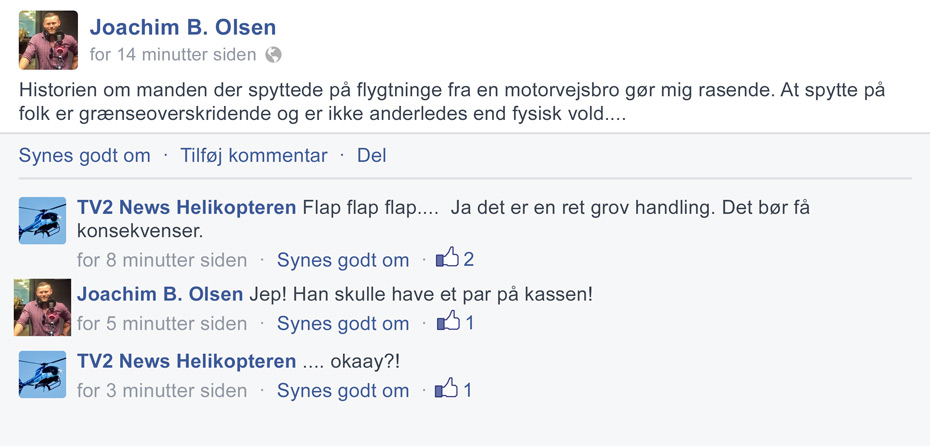 Tæsk de voldelige!
