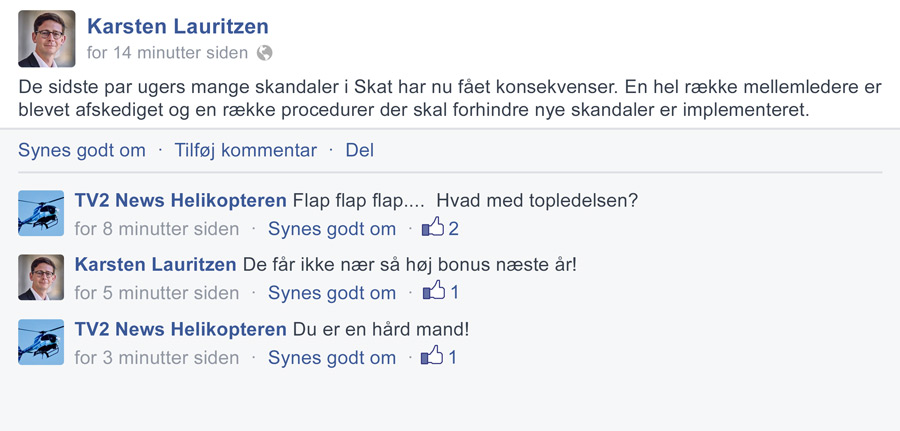 Konsekvenserne hos Skat