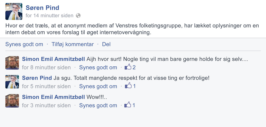 Mer mindre åbenhed...