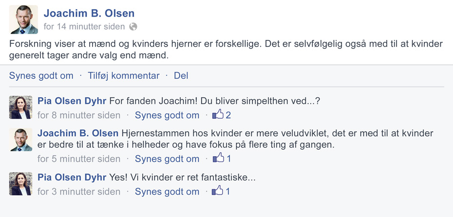Den politisk korrekte forskel...