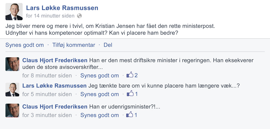 Minister for intergalaktiske anliggender?