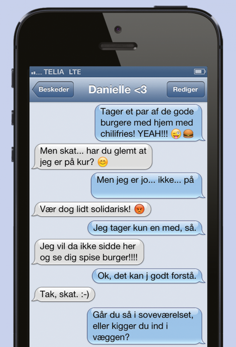 På kur
