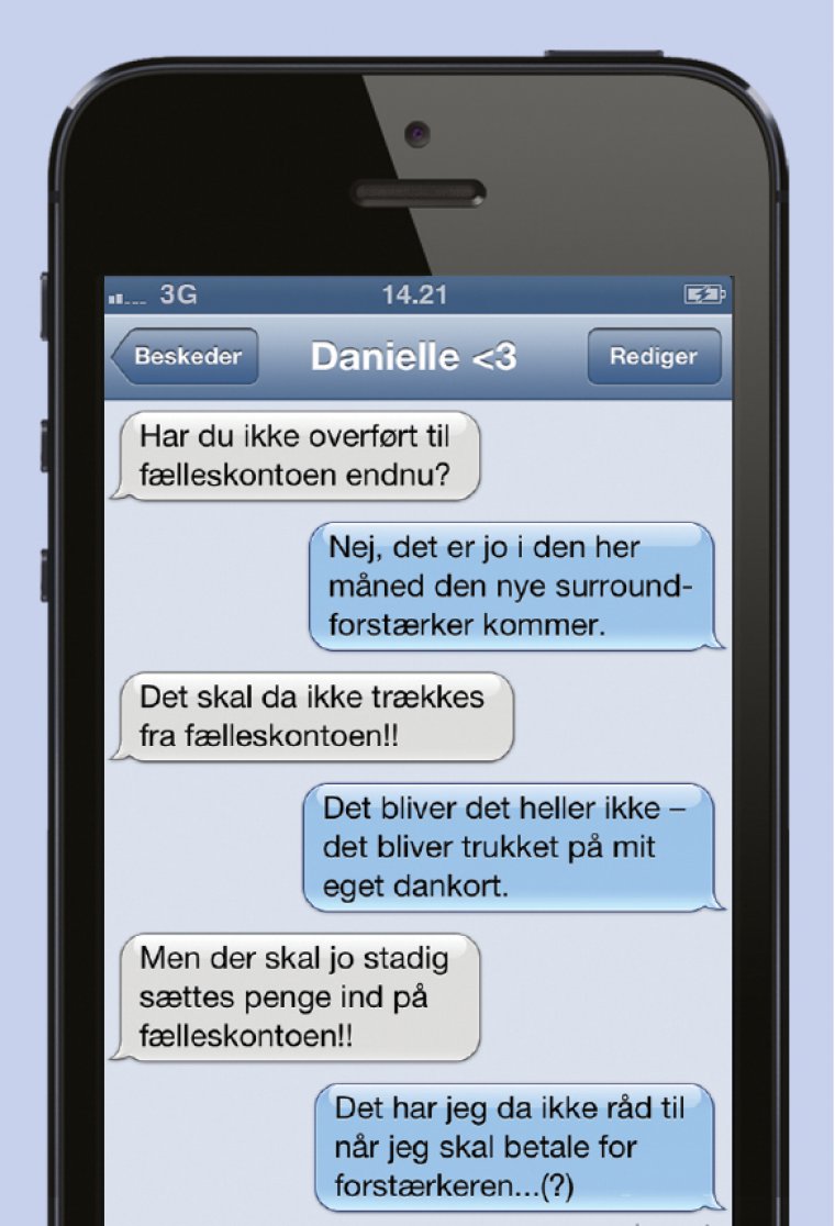 Overført til fælleskontoen