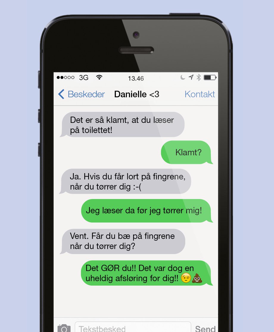 Klamt at læse på toilettet