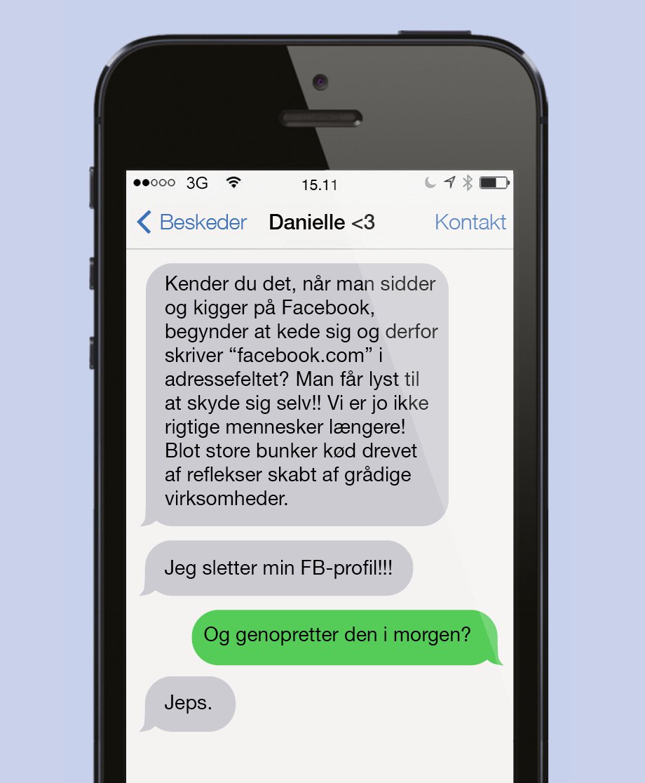 Jeg sletter min profil!