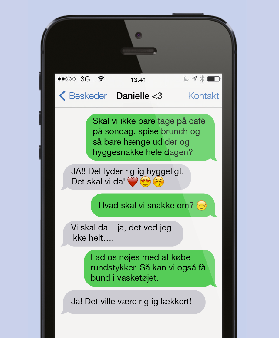 Hyggesnakke hele dagen lang ...