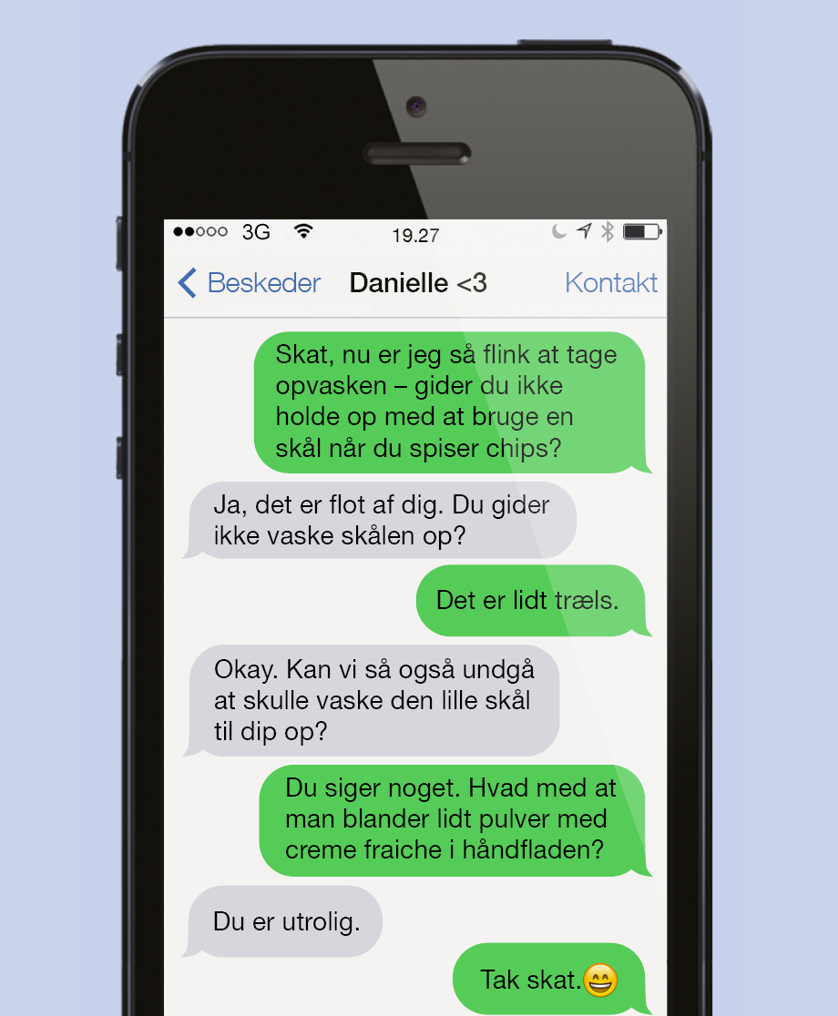 Dip i håndfladen