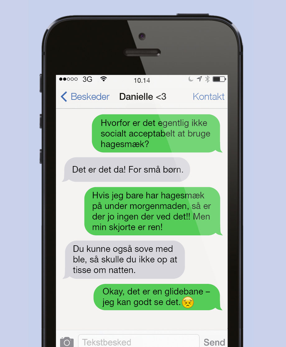 Social acceptabelt at bruge hagesmæk?