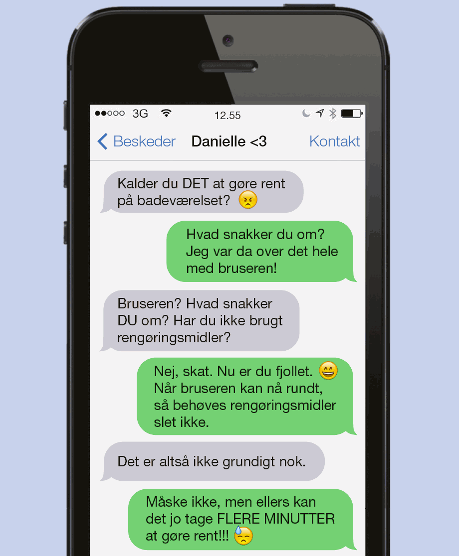 Rengøring på badeværelset