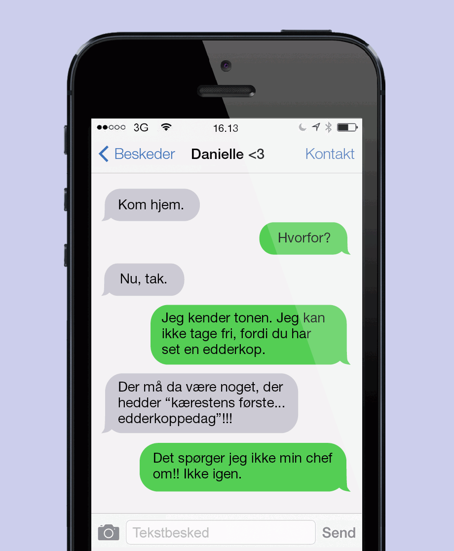 Kærestens første edderkopdag