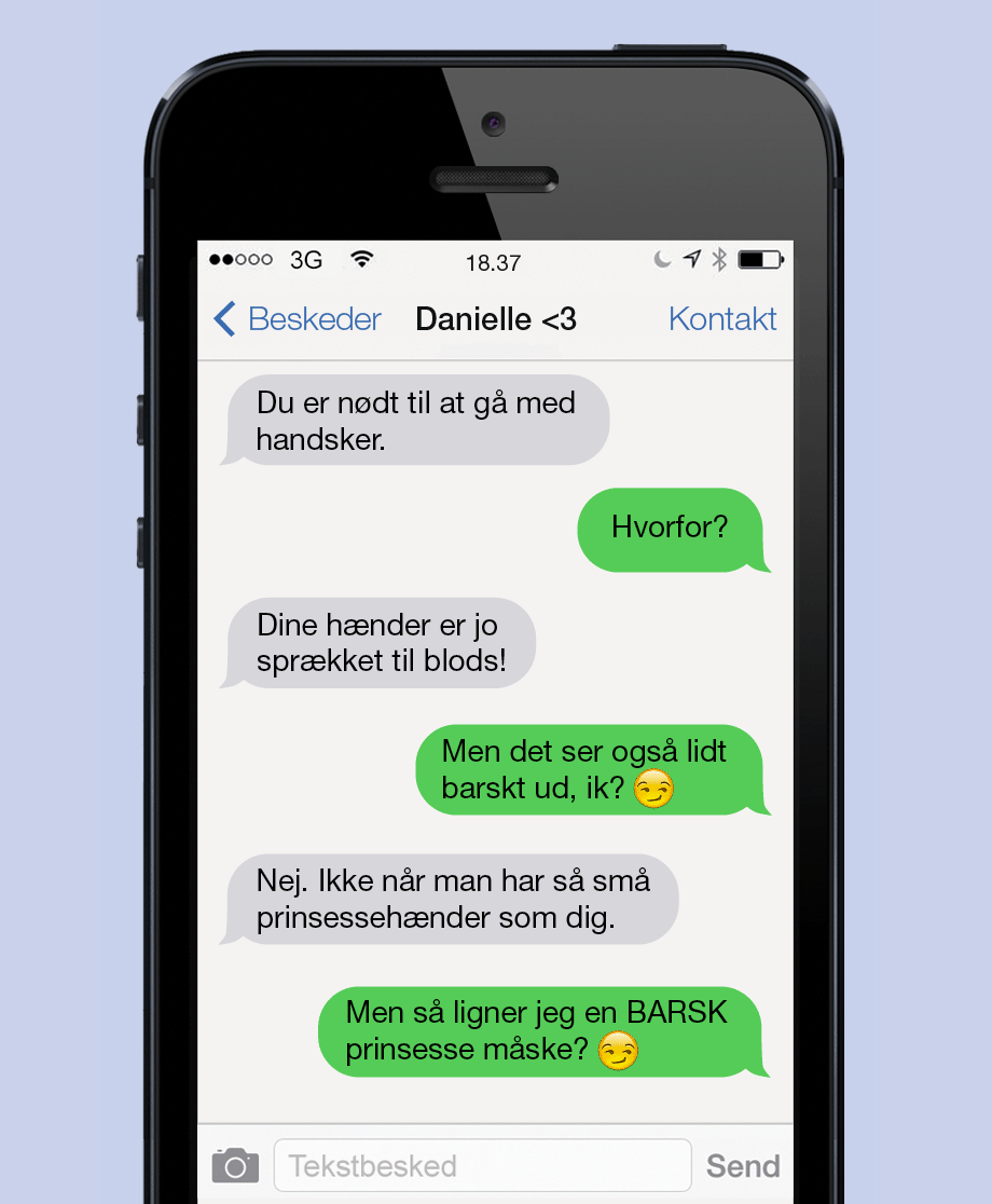 De blodige hænder ...