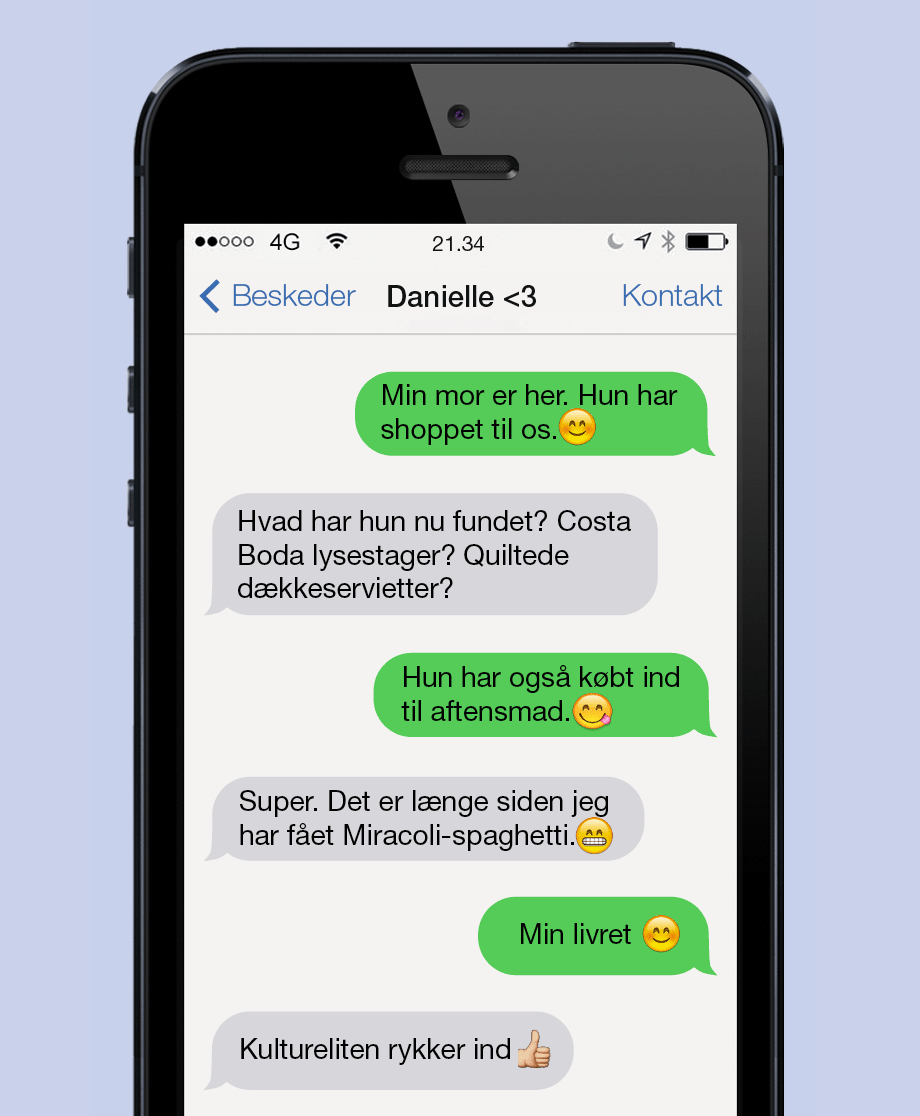 Mor har købt ind!