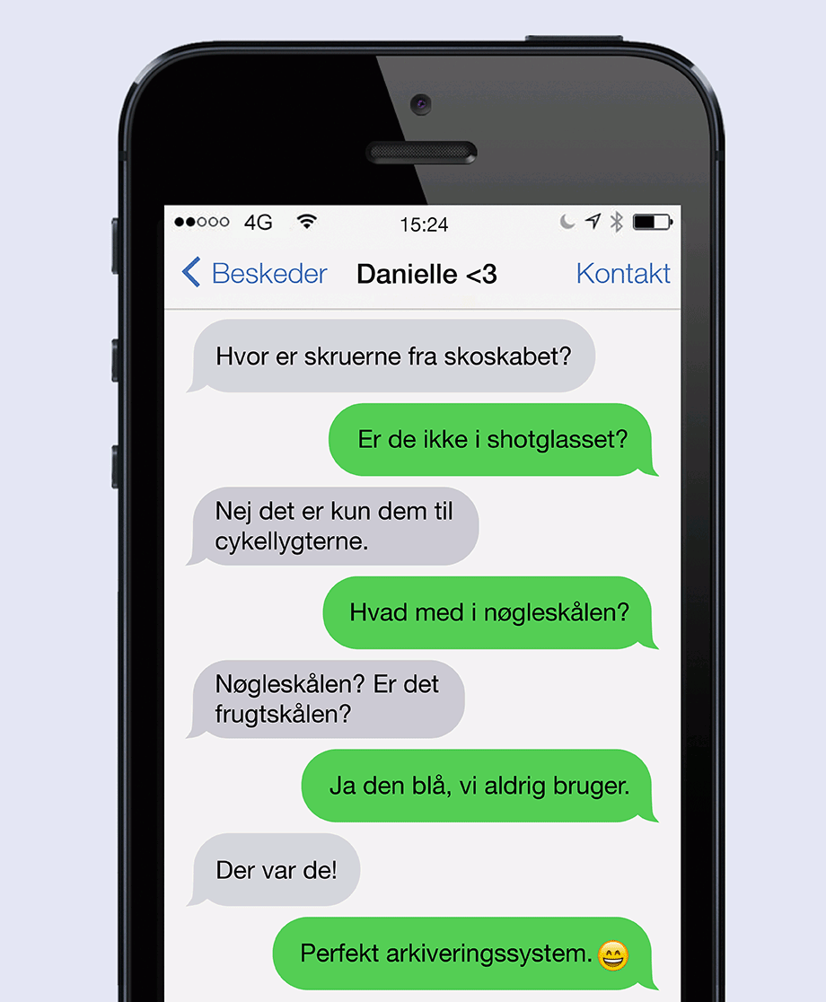 Shotglas/skrueopbevaring