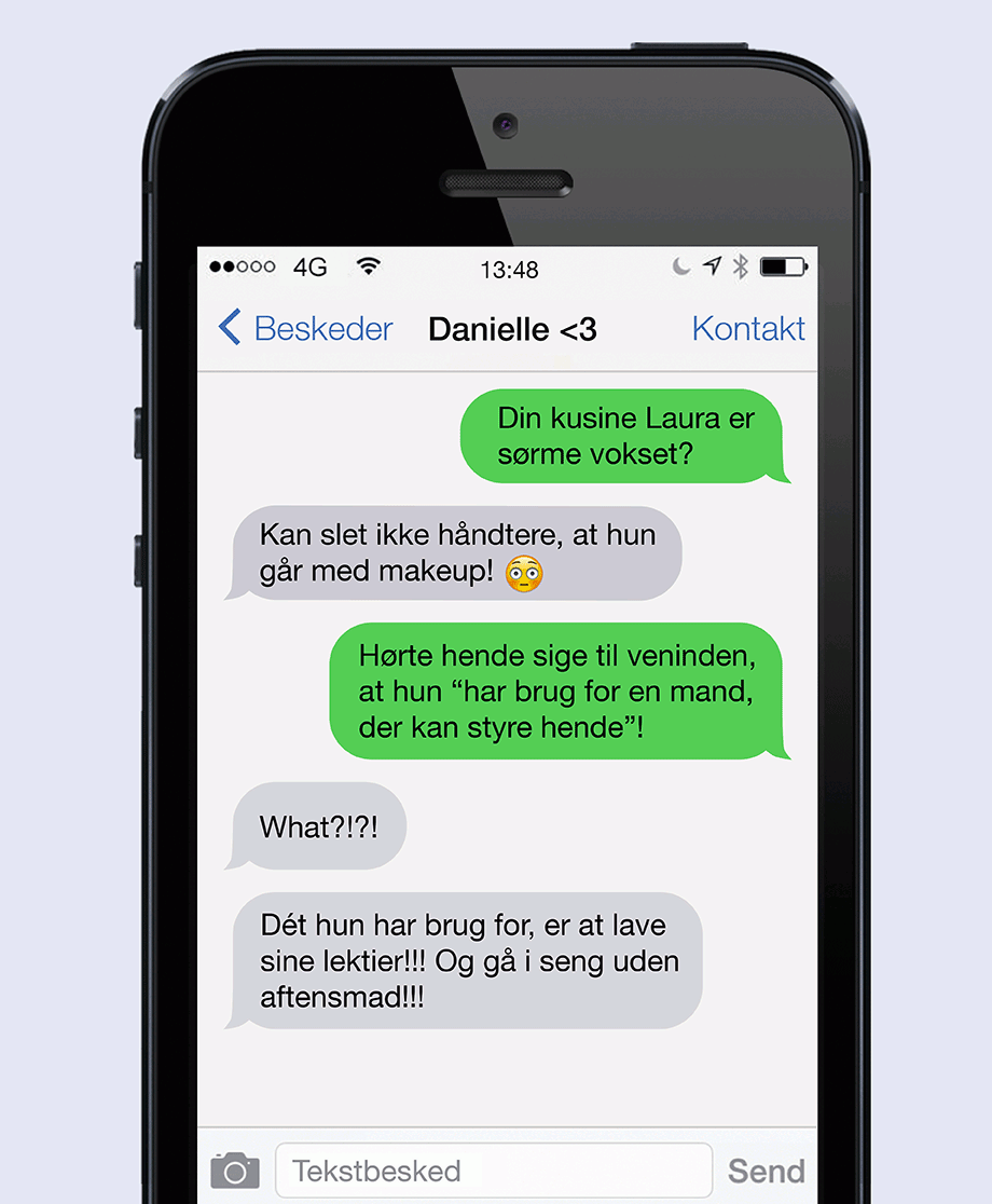 Kusine Laura er sørme blevet stor ...