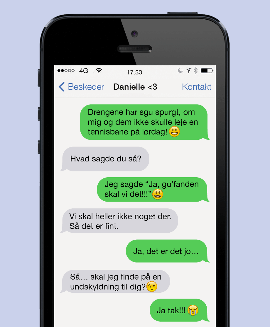 Leje en tennisbane med drengene!