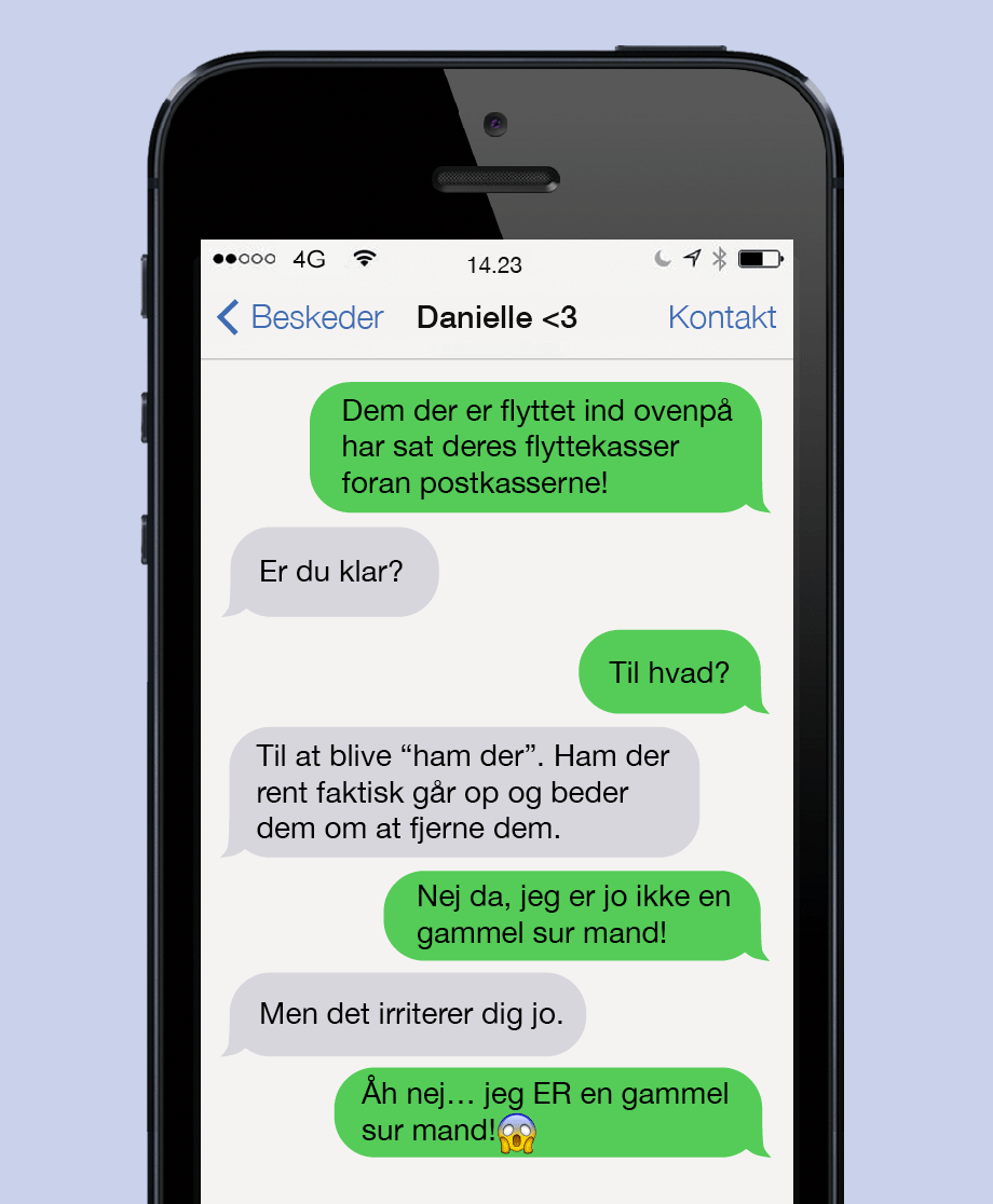 Jeg er ikke en sur gammel mand!