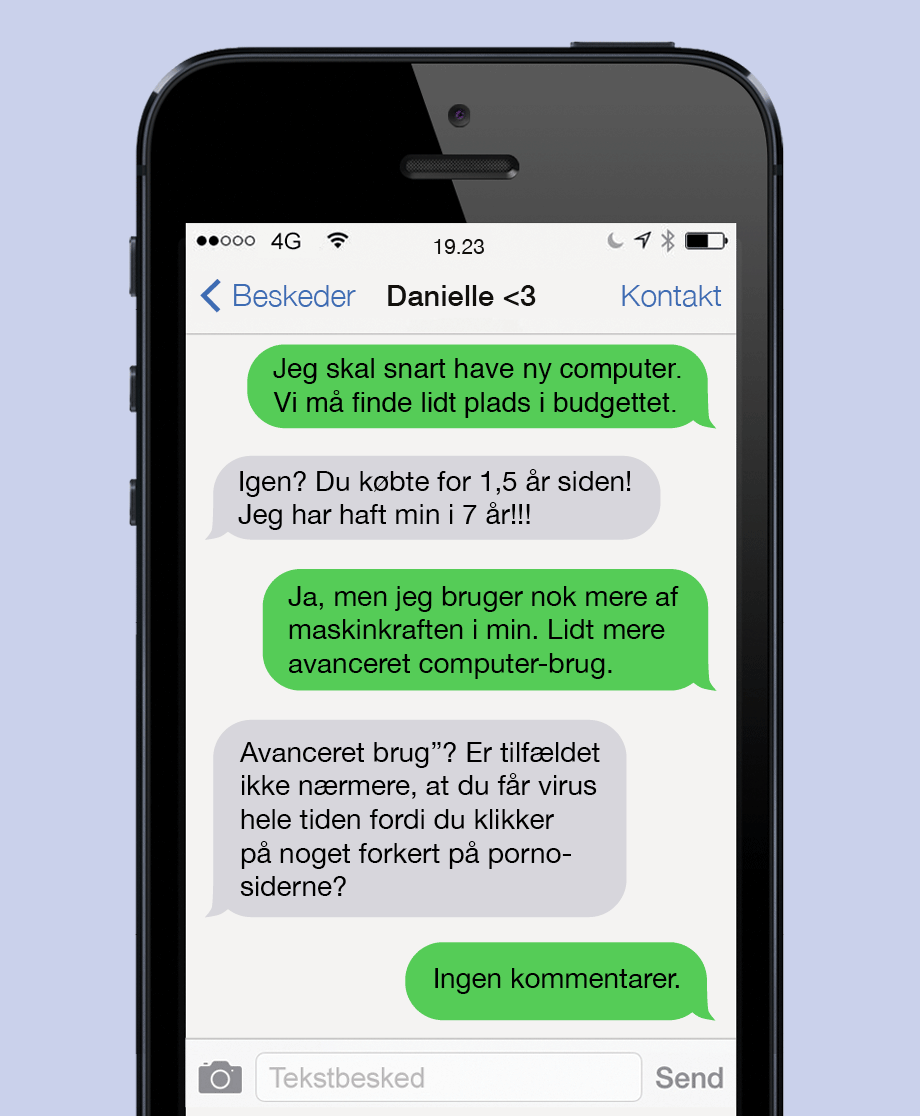 Der er sgu noget i vejen med den computer, skat