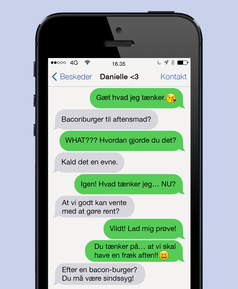 Lad mig læse dine tanker ...