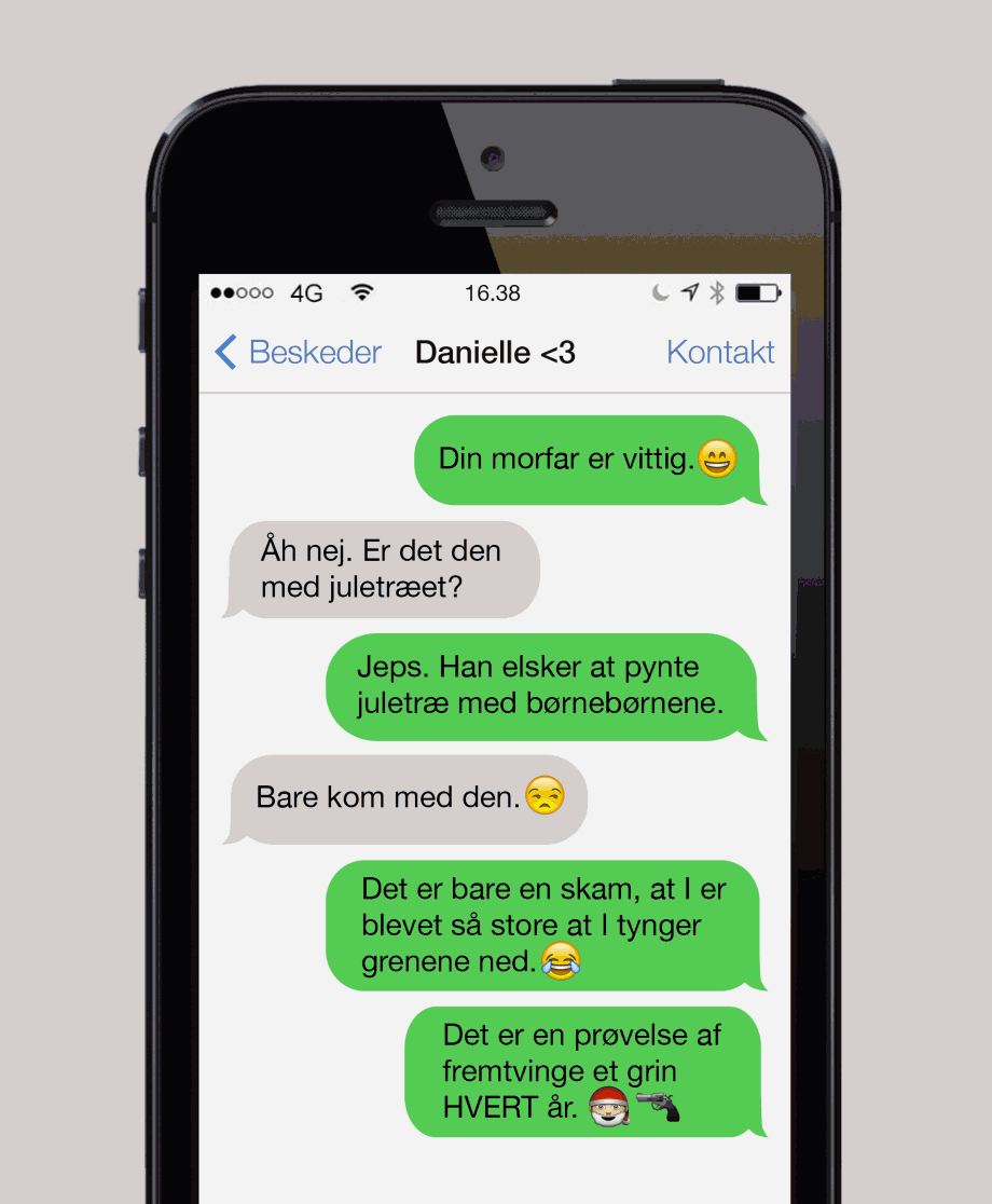 Din morfar er vittig! 