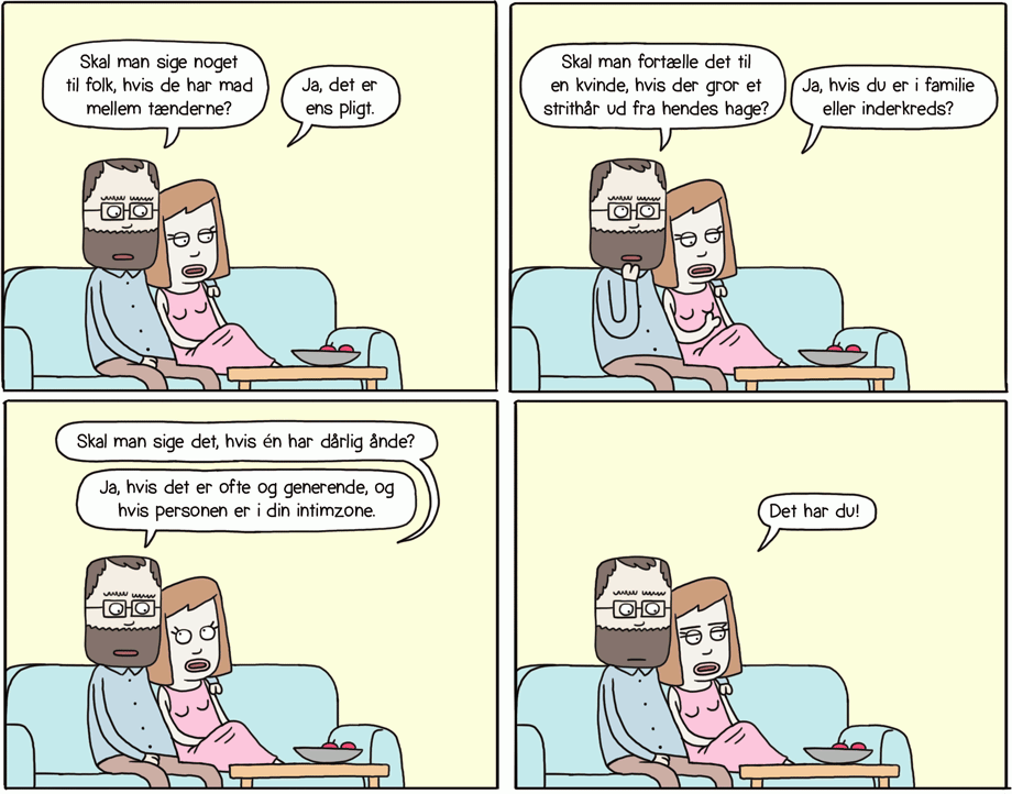 Der gror hår ud af din hage, Nina