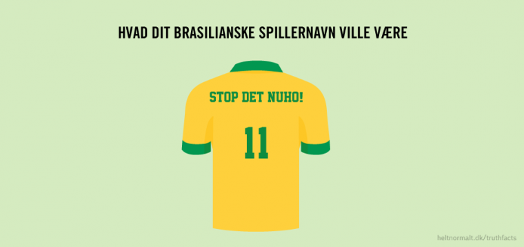 Hvad dit brasilianske spillernavn ville være