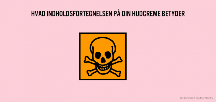 Hvad indholdsfortegnelsen på din hudcreme betyder