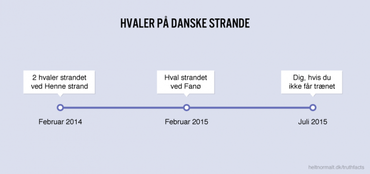 Hvaler på danske strande