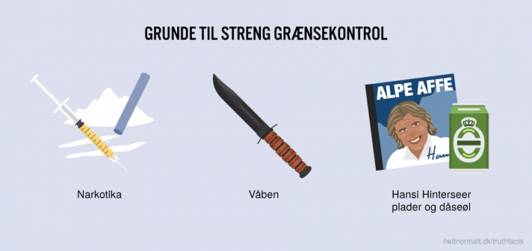 Grunde til streng grænsekontrol