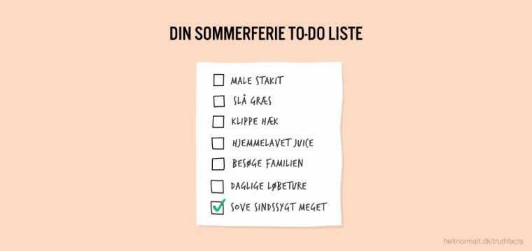 Din sommerferie to-do liste