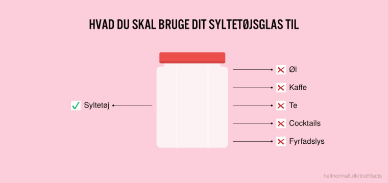 Hvad du skal bruge dit syltetøjsglas til